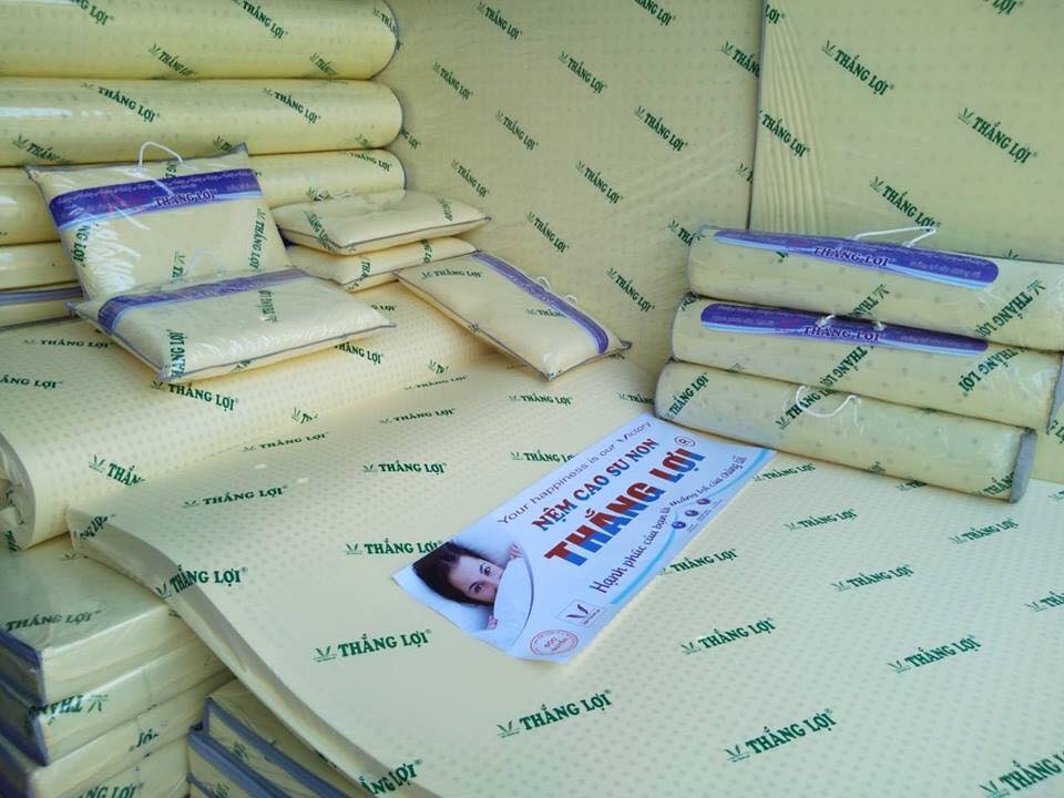 NỆM ĐỦ SIZE 1M X 2M X 5cm CAO SU NON THẮNG LỢI