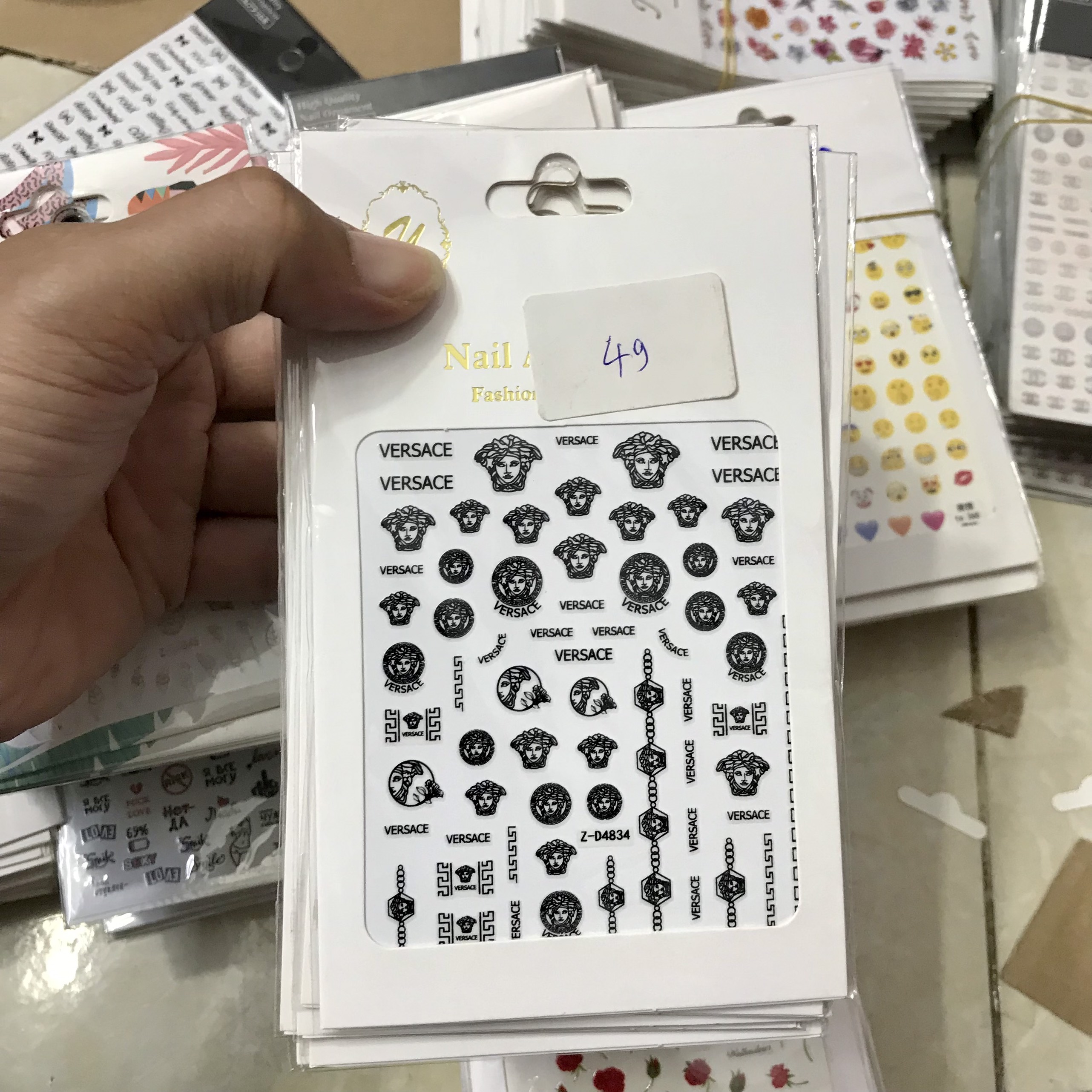 Hình dán Sticker trang trí móng tay Mini Nails