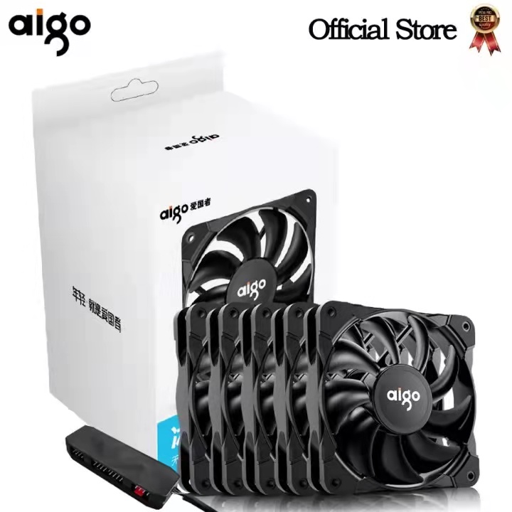 Aigo Fan Case 120mm T3 Cooling Fans PWM 4PIN Quiet Computer Case Fan