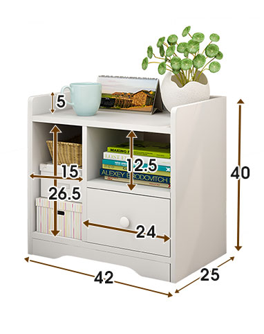 Kệ Tủ Gỗ Đầu Giường 42x25x40cm