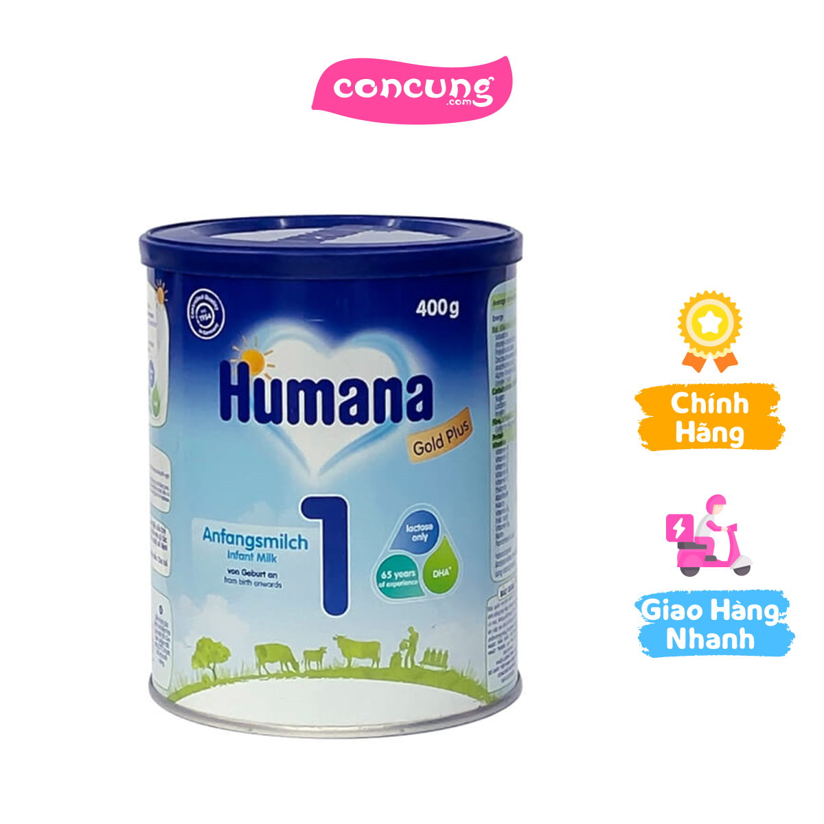 Sữa Humana Gold Plus số 1 400g (0-6 tháng)