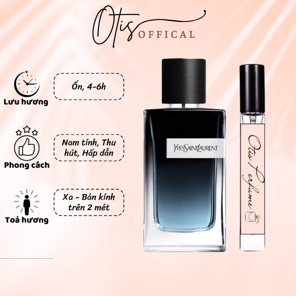 Nước Hoa Chiết 10ml Nam Yves Saint Laurent Y Eau de Parfum Hương Thơm Thu hút, Hấp dẫn