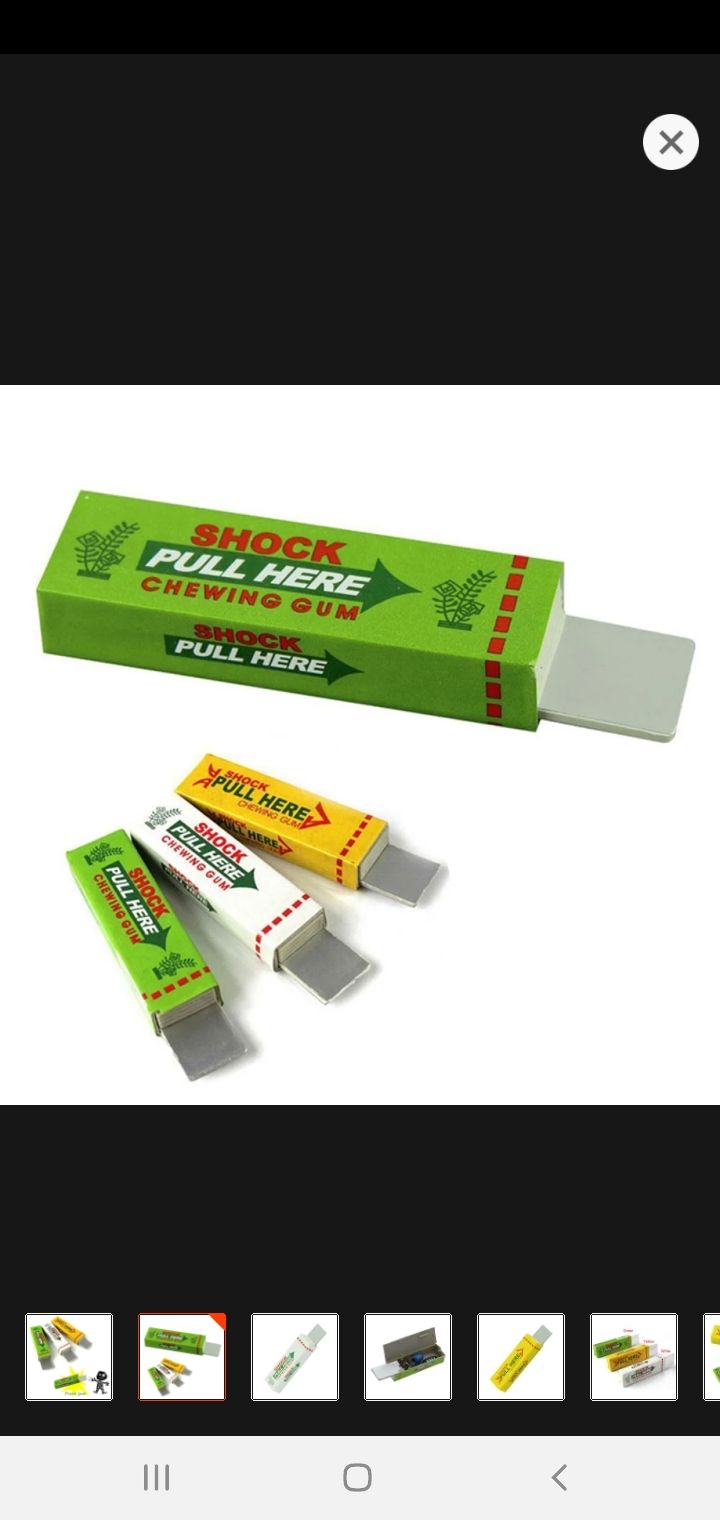 Funny Elecktric Shocking Shock Chewing Gum Mud Tricks Joke toy Gadget-1 Piece.