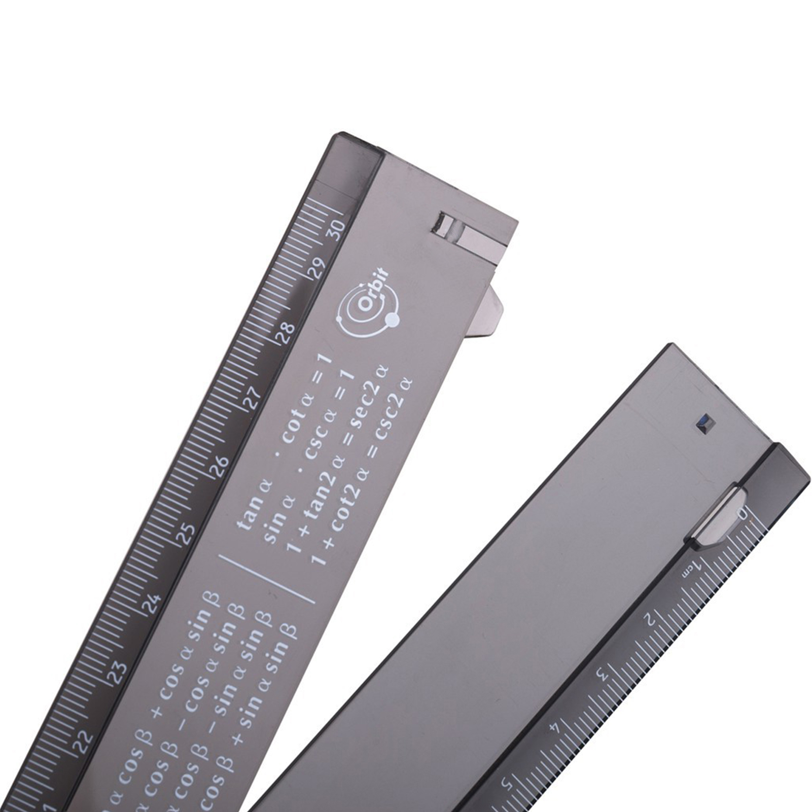 Folding Ruler Adjustable Transparent Ruler Flexible Portable Angle Measurement Ruler for School Home