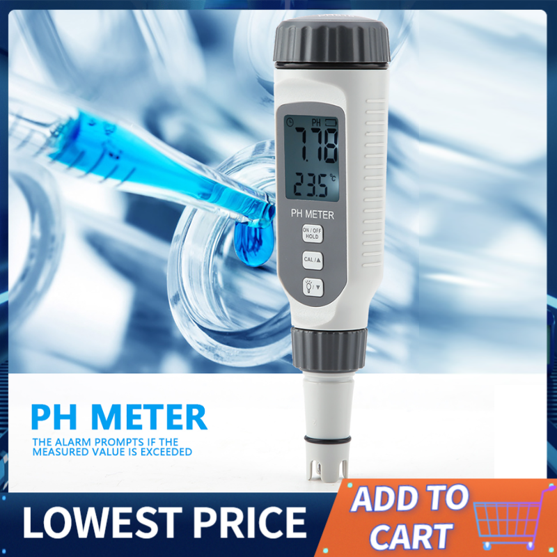Máy đo ph chuyên nghiệp cảm biến thông minh, máy kiểm tra chất lượng nước cầm tay axit kế ph818