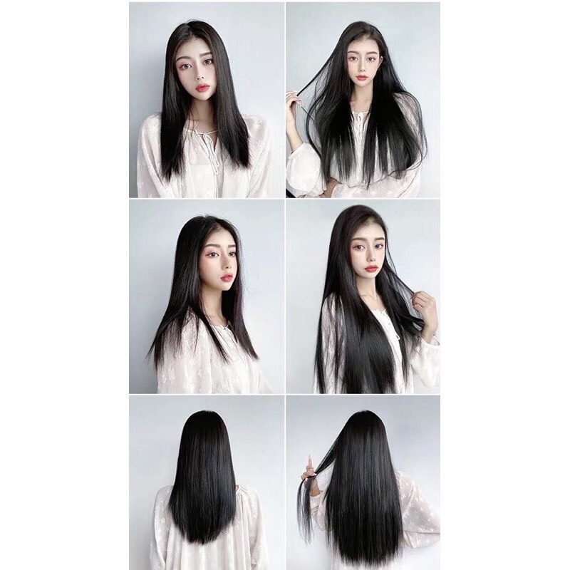 ❤️FREESHIP❤️Tóc giả kẹp u thẳng ms025