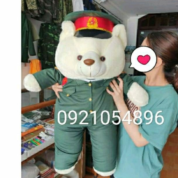 Gấu bông Quân đội Bộ đội Lục quân 90cm