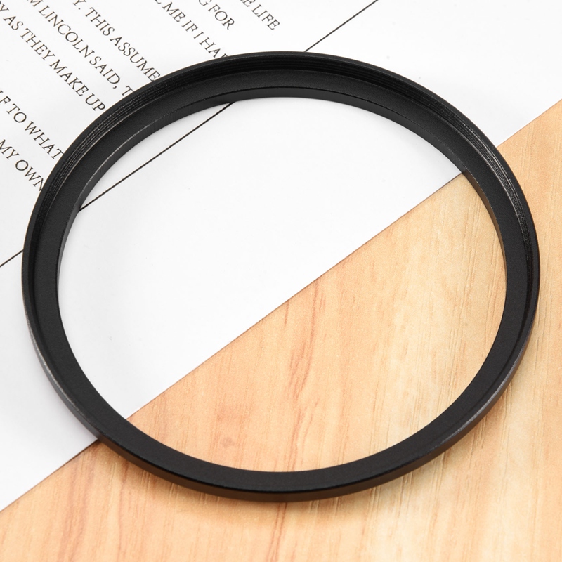 72mm-77mm Camera Lens Step Up Filter Black Metal Adapter Ring