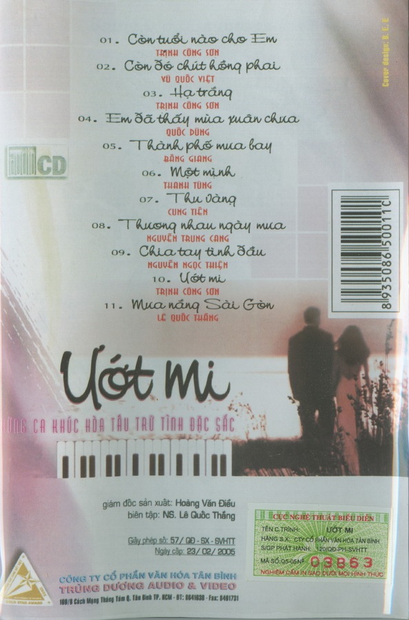 bộ 5 cd nhạc hòa tấu nhạc việt
