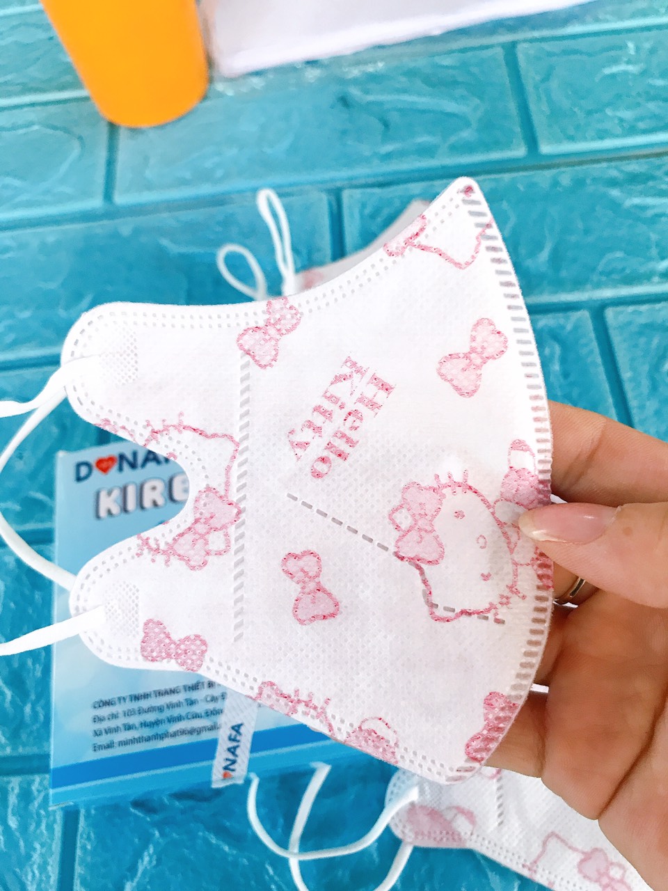 Khẩu trang 3D/5D cho bé từ 0-3th và 3-8 tuổi(hộp 10 cái)
