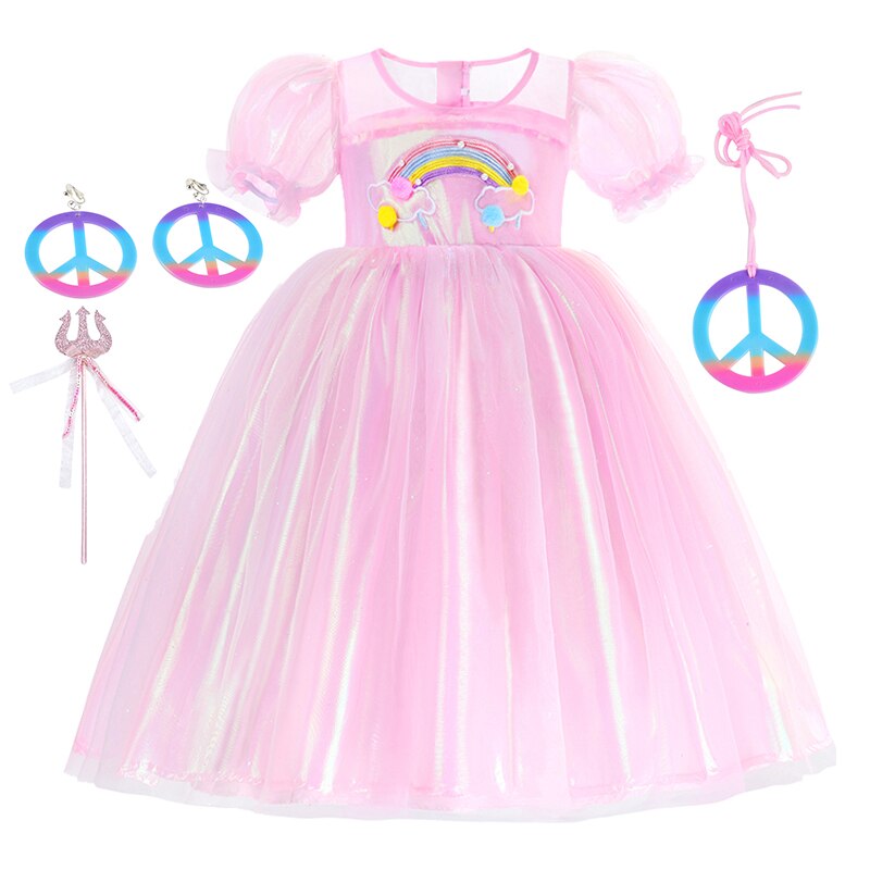 2023 Children Dresses Candy Girls Princess Costumes Elegant Evening Party Tutu Prom Gown Dress Lollipop Clothing For Girls Purim