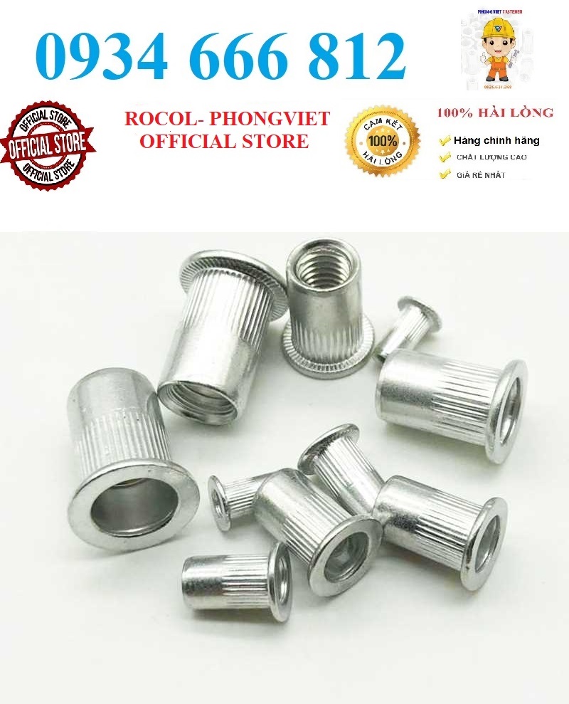 50c Ốc tán rút nhôm M4,M5,M6,M8