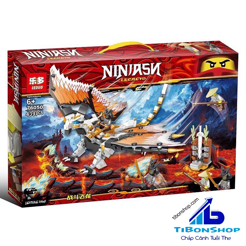 Ninjago fighting dragon leduo 439 mảnh ghép bộ xếp hình ninjago chúa tể rồng bay