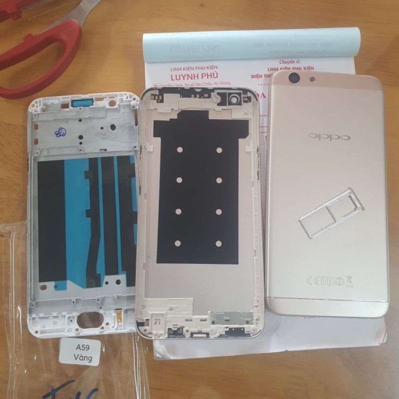 Vỏ oppo F1s A59 có khay sim khung sườn