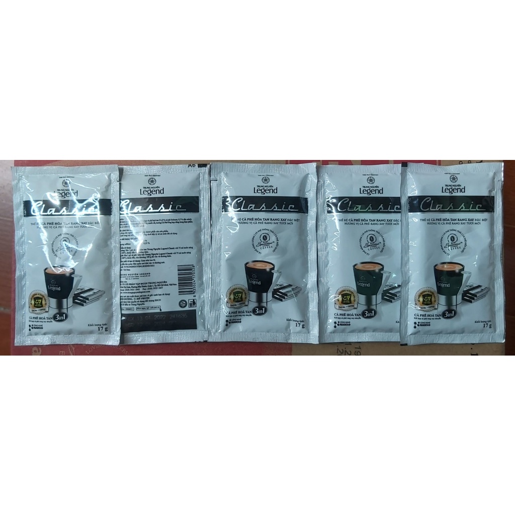 Combo 10 GÓI LẺ_Cà phê đen hòa tan Espresso King Coffee