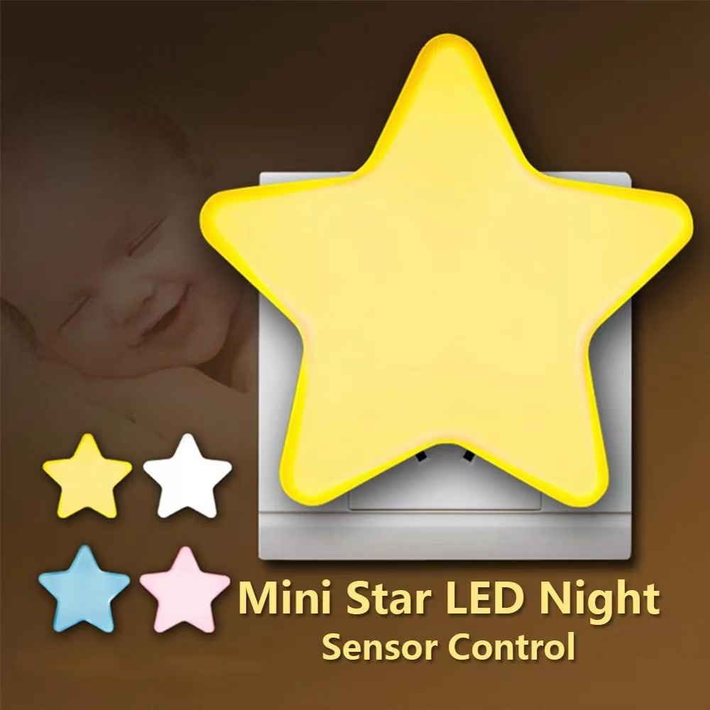 Light Sensor Control Mini Star LED Night Light with EU/US Plug Baby