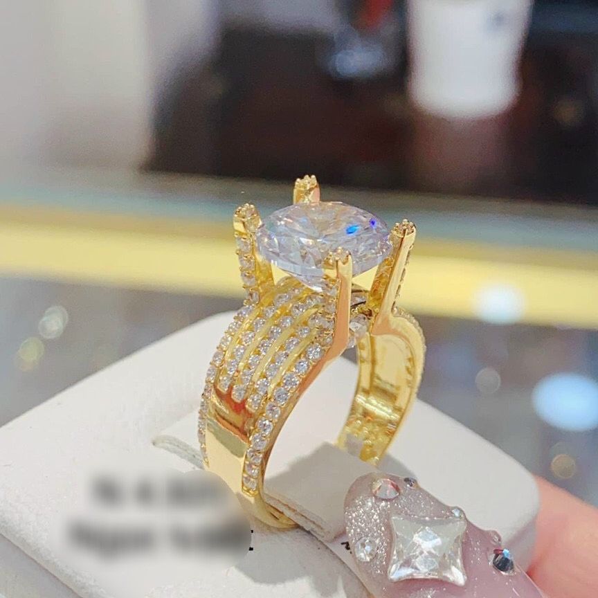 [HCM]Nhẫn nữ nhẫn hoa mạ vàng cao cấp đính đá pha lê sáng lâp lánh thiết kế sang trọng đẳng cấp Trang Sức Gami N044 - đeo đi tiệc đi đám cưới quyến rũ thời trang đẳng cấp thu hút mọi ánh nhìn CAM KẾT KHÔNG ĐEN