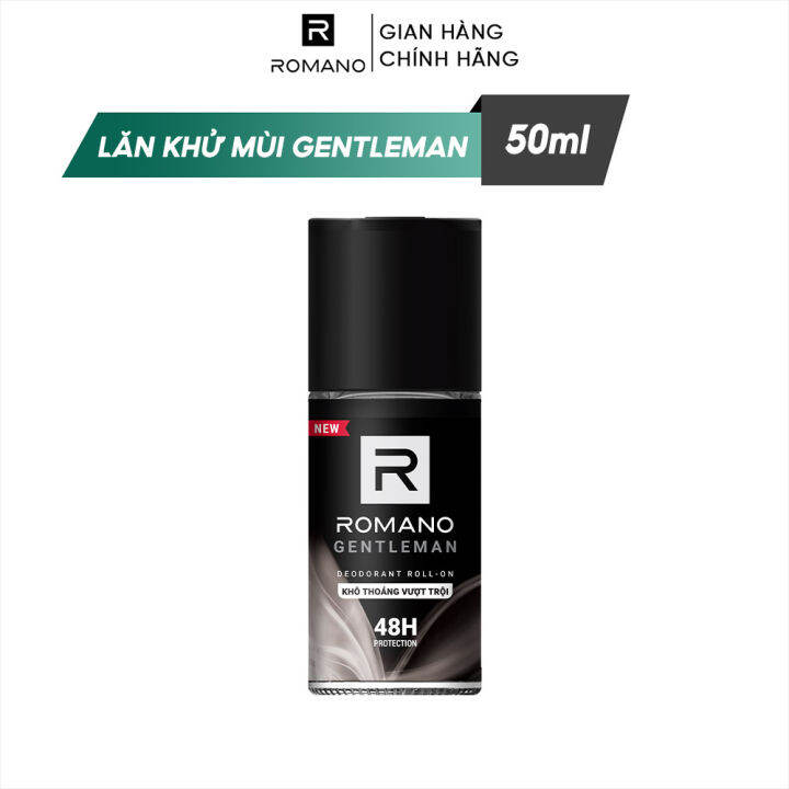 Lăn Khử Mùi Romano Gentleman 50ml – Hương Nước Hoa Lịch Lãm, Khử Mùi Suốt 48h