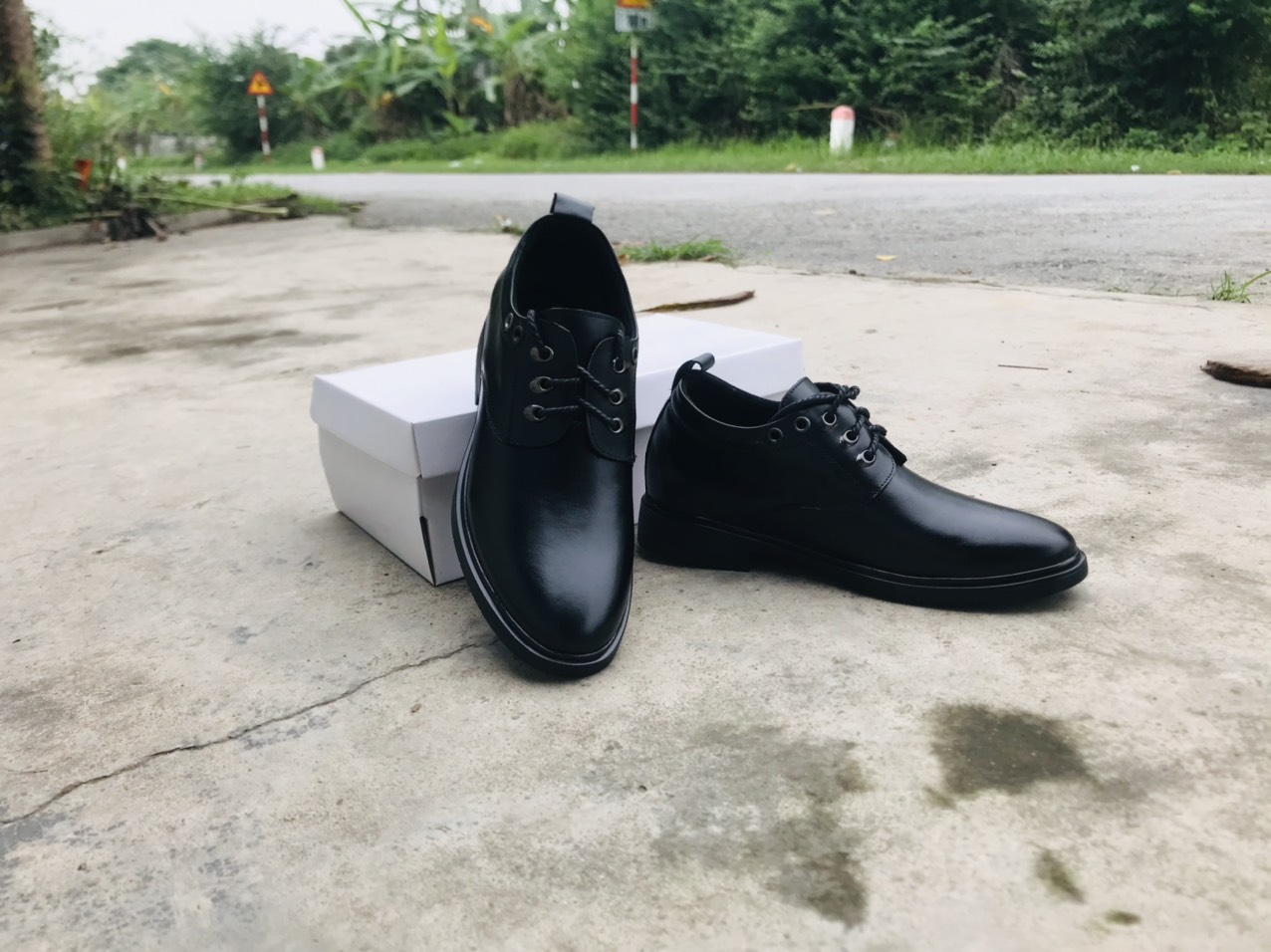 [Giày tăng chiều cao 7 cm] Giày đốc da bò cao cấp tăng chiều cao bảo hành 12 tháng