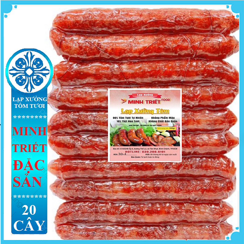 Lạp xưởng tươi tôm Cà Mau