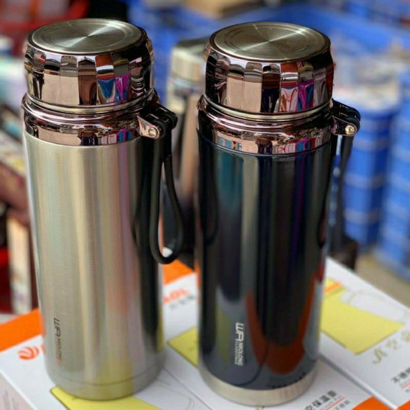 Bình giữ nhiệt VACUUM GOOD NẮP kim cương 1.5 Lít giữ nhiệt nóng lạnh inox 304 nắp titan cao cấp có quai xách, 3 loại lựa chọn