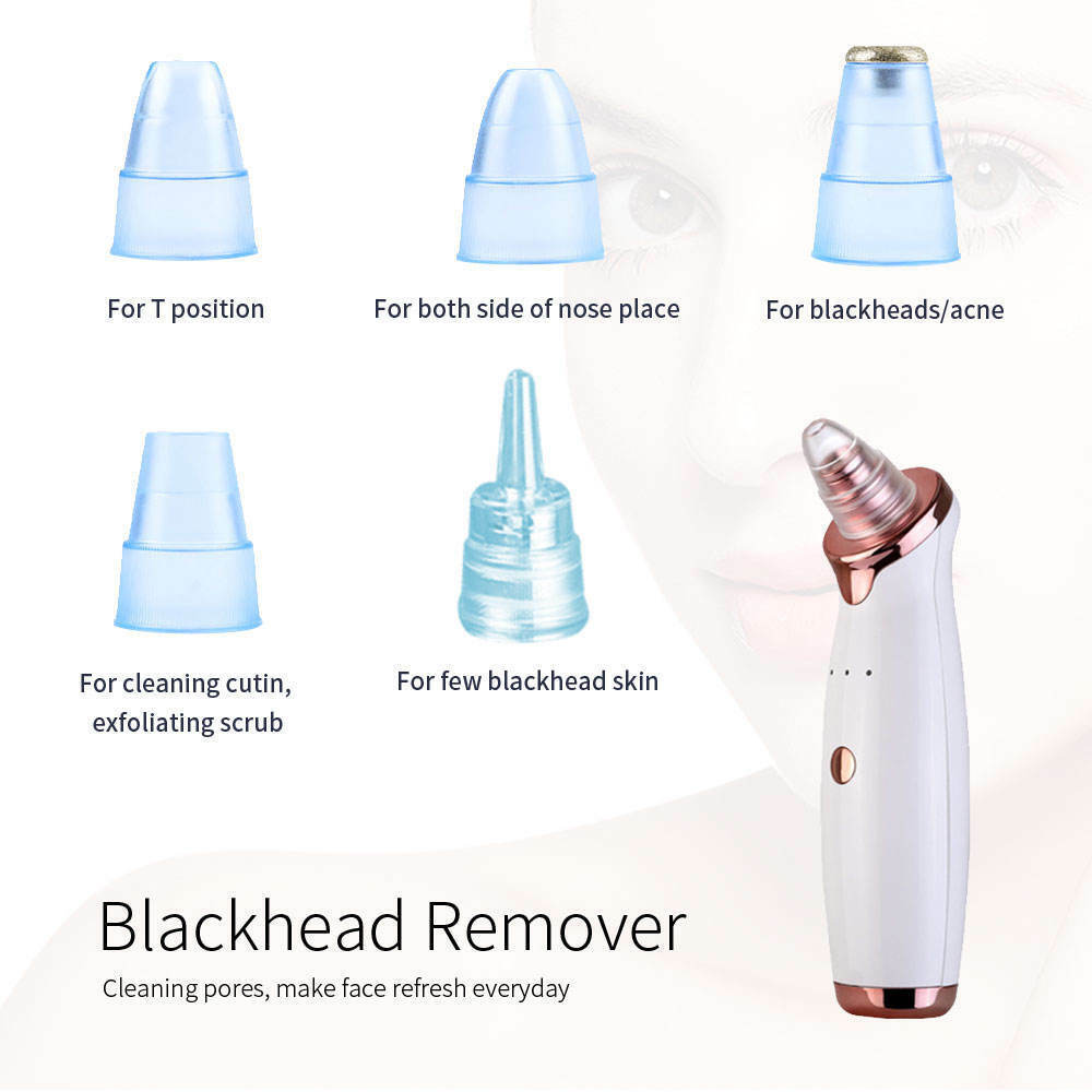 Suction Blackhead Remover Electric Vacuum Acne Extractor Pores Deeply Cleaning Tool Whitehead Multifunctional Skin Care Beauty Device. 