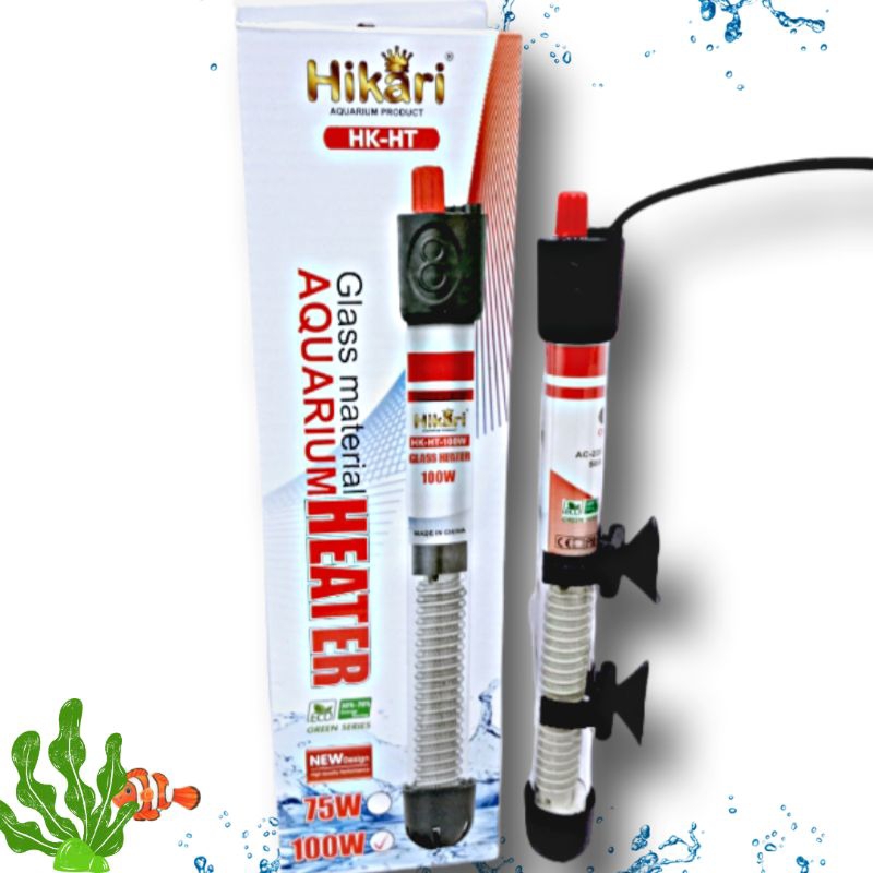 Heater pemanas aquarium HIKARI 25watt 50watt 75watt 100watt