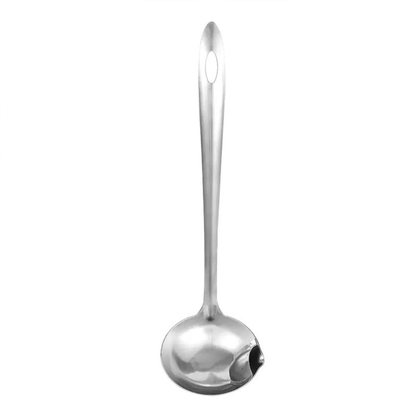 Stainless Steel Scoop Filter Grease Spoon Colander Spoon Soup Oil Separation Cooking Colander Tools Kitchen Gadgets