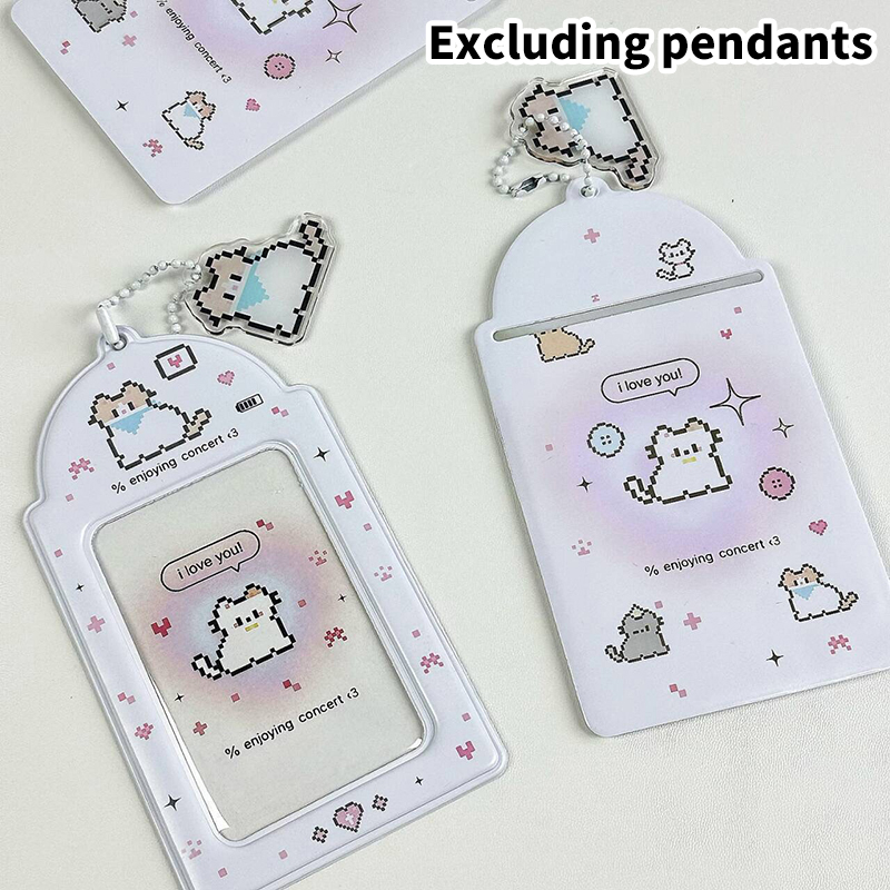 Cute Cartoon Cat Photo Card Holder Fashion Creative Decoration Idol Photo Album Protective Sleeves Pendant Card Storage Case