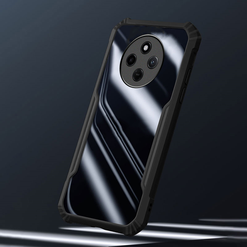 For Redmi 14C Case Transparent Clear Air Protector Soft Frame Hard Shockproof Armor For Xiaomi Redmi 14C Back cover Phone Cases. 