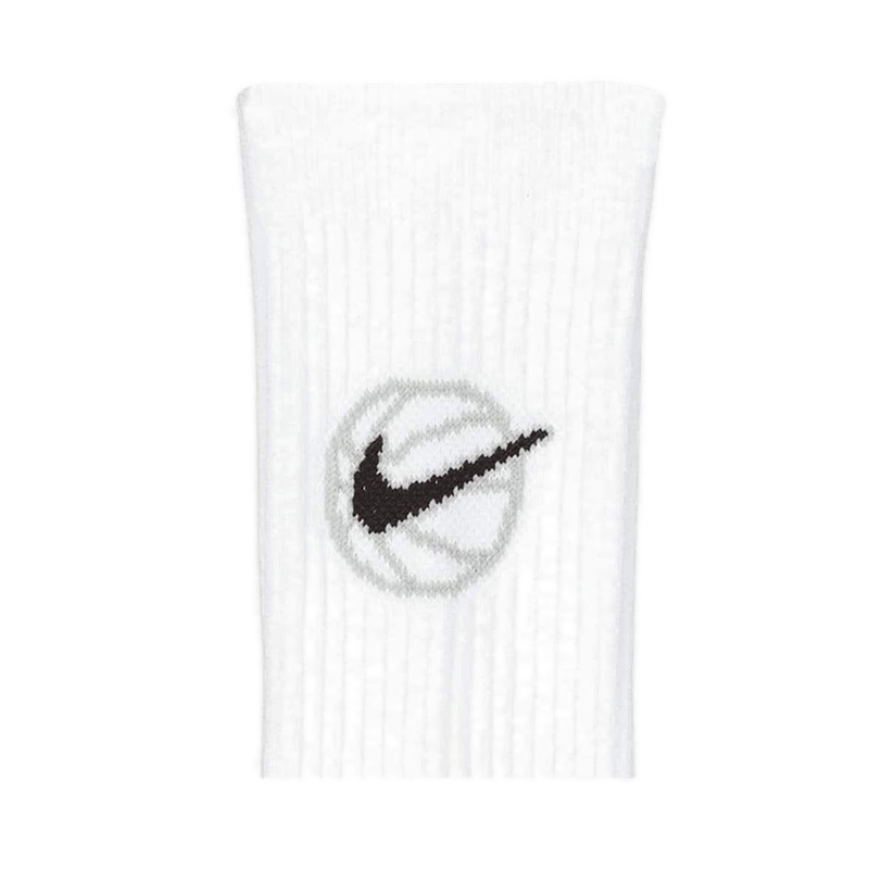Nike Everyday Crew Basketball Socks (3 Pair) - White