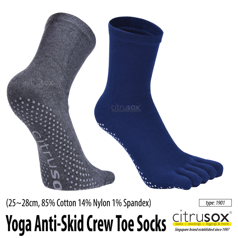 Yoga Anti-Skid Toe No-Show Barre Socks – Citrusox