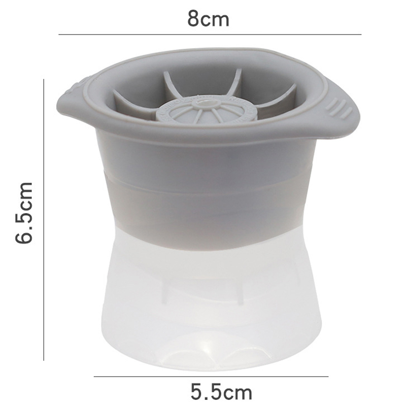 Silicone Sphere Ice Cube Mold Kitchen Melting DIY Ice Ball Round Making Mould. 