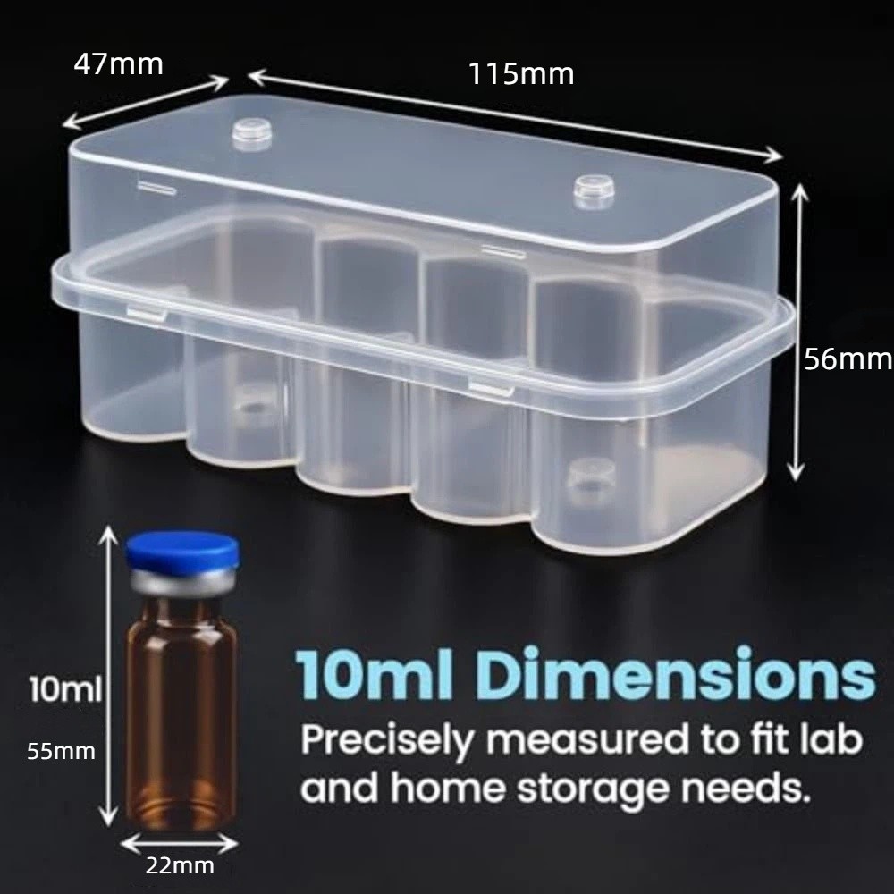 3ML/10mL%2010-Slot%20Vial%20Storage%20Case%20Stackable%20Plastic%20Microtube%20Storage%20Box%20Clear%20Freezer%20Tube%20Box%20Diabetic%20Supplies%20-%20Image%202