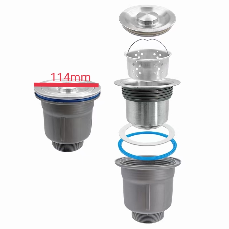 BỘ XI PHÔNG/RỐN/ỐNG THOÁT NƯỚC CHẬU/BỒN RỬA BÁT 3 HỐ