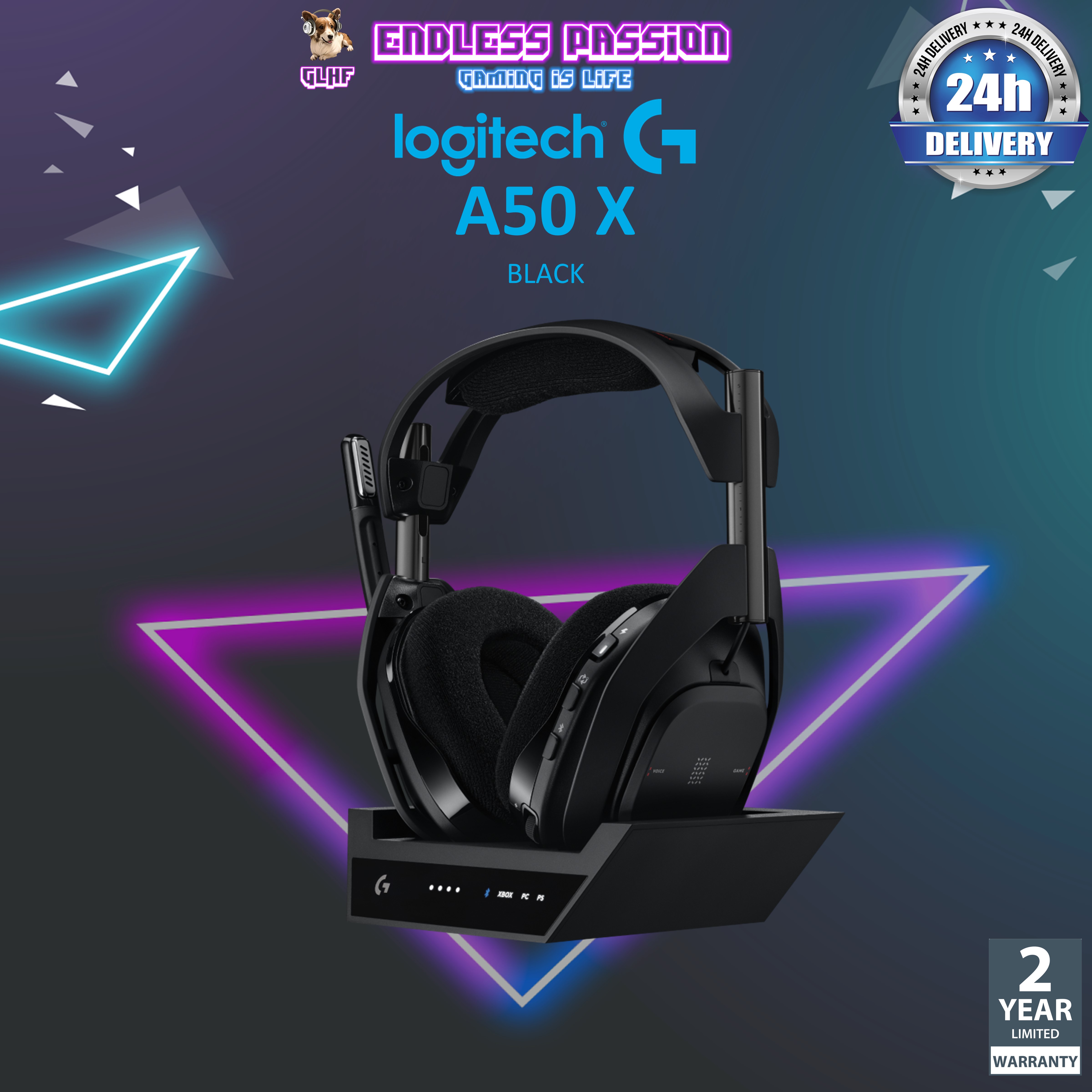 Logitech G ASTRO A50 X LIGHTSPEED Wireless Gaming Headset + Base