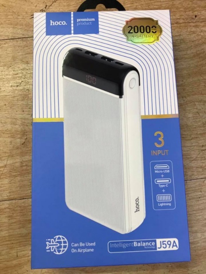 Sạc dự phòng 20000mAh Hoco J59A 2 cổng sạc nhanh