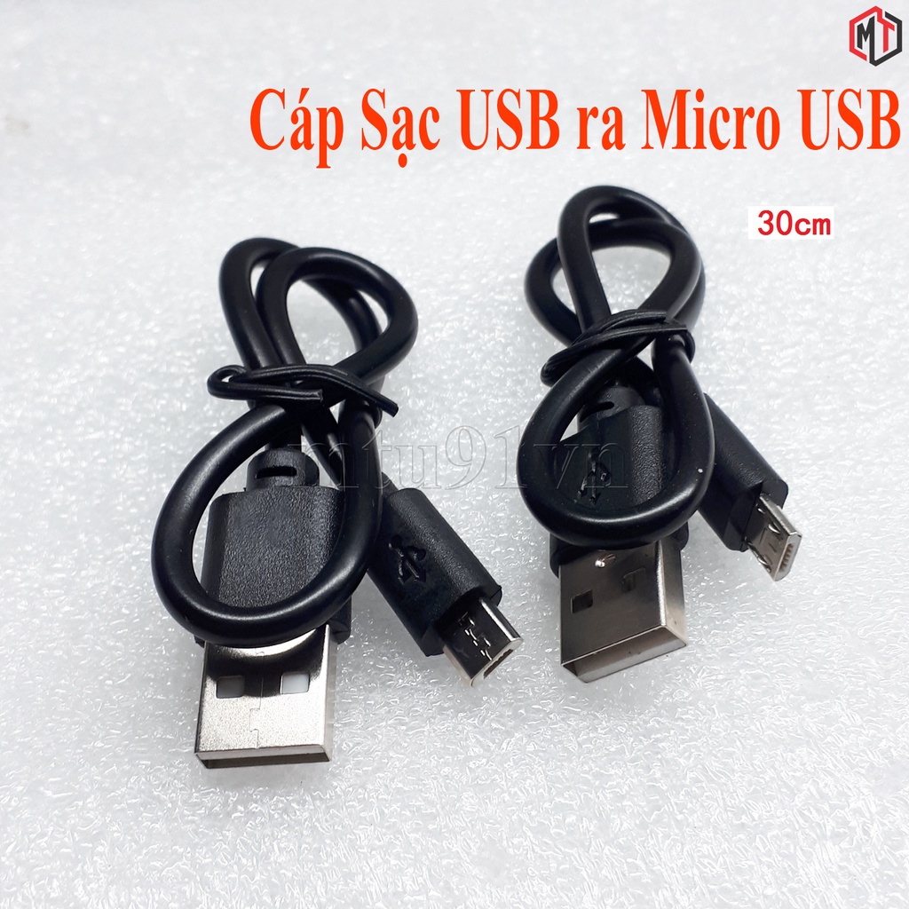 Cáp sạc android usb 2.0 ra micro usb 25cm phù hợp để sạc nhiều thiết bị