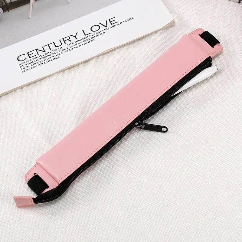 1Pc Pen Pouch with Elastic Band For Dictionary PU Leather Capacitive Pen  Case Scanning Point And Read Translation Pen Holder