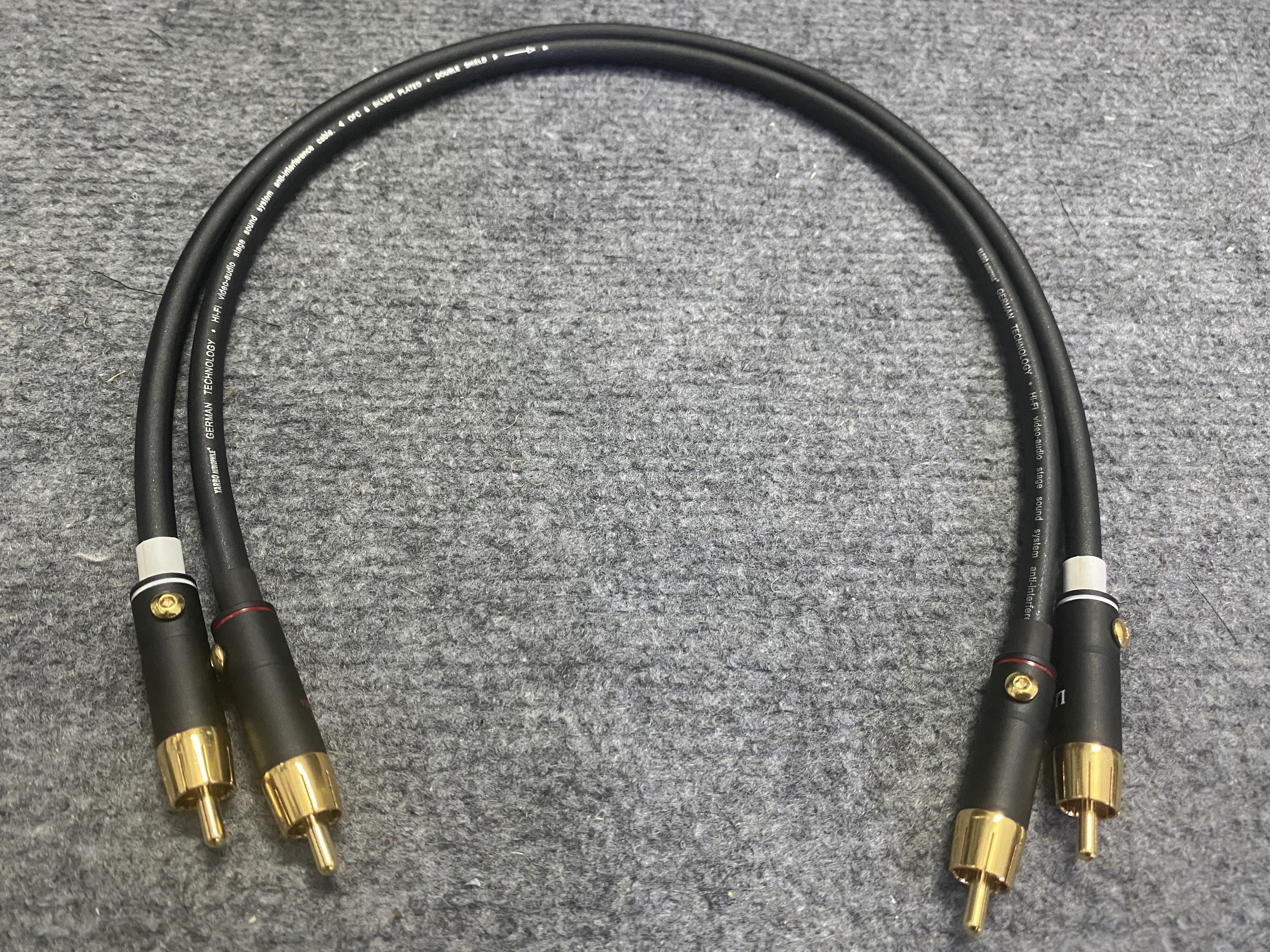Dây av Yarbo-Dây tín hiệu 2 đầu bông sen xịn dài 0.5m