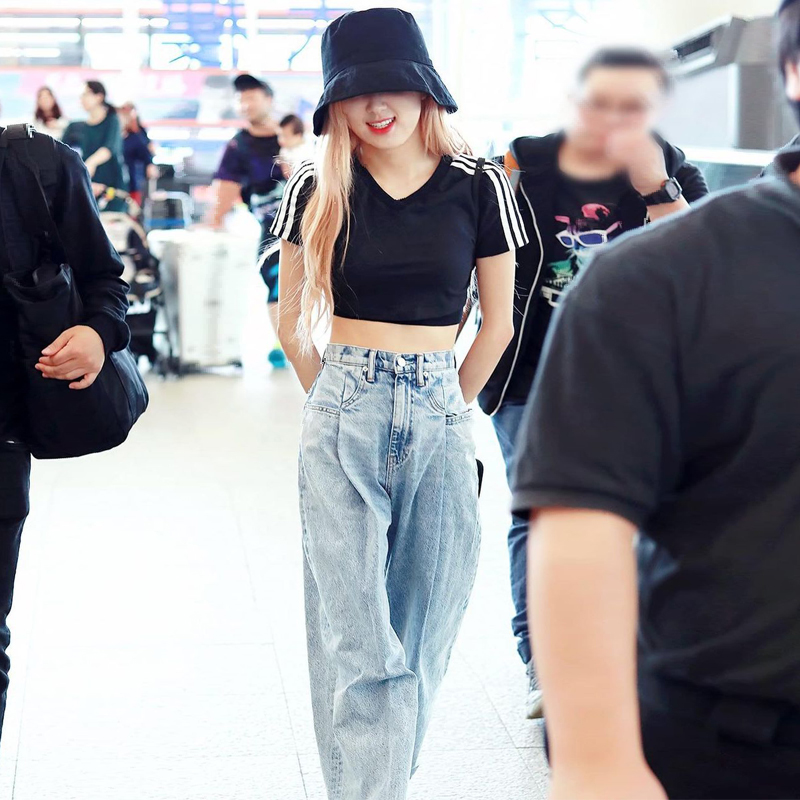 Quần Jeans ống rộng Rose