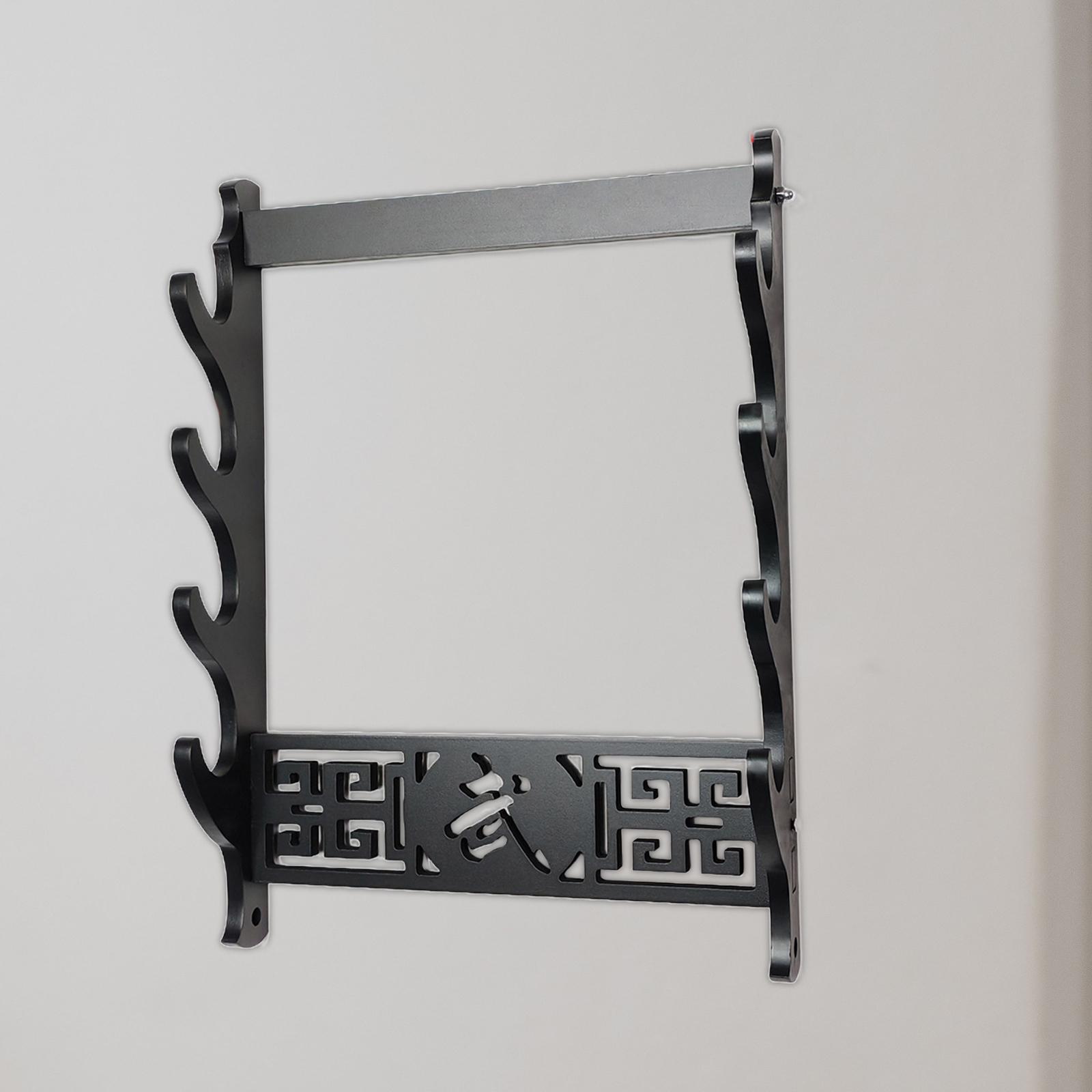 Baoblaze Wall Mounted Sword Hanger Sword Holder for Sturdy Malls Housewarming Gift