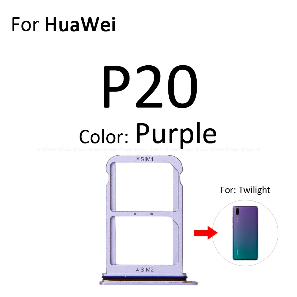 Khay thẻ Sim ổ cắm khe cắm Reader adapter cho Huawei P20 Pro Lite Micro SD đồ đựng thẻ nối linh kiện sửa chữa