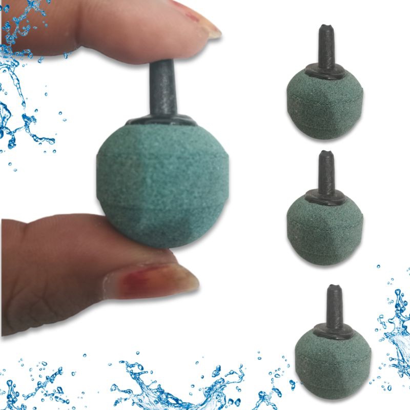 Batu Aerator Aerasi / Airstone Pemecah Gelembung Udara Airstone BULAT BAKSO 2,5CM