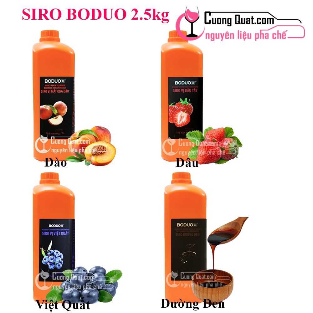 Siro Boduo 2L - Siro Trái Cây Đậm Đặc Cho Pha Chế