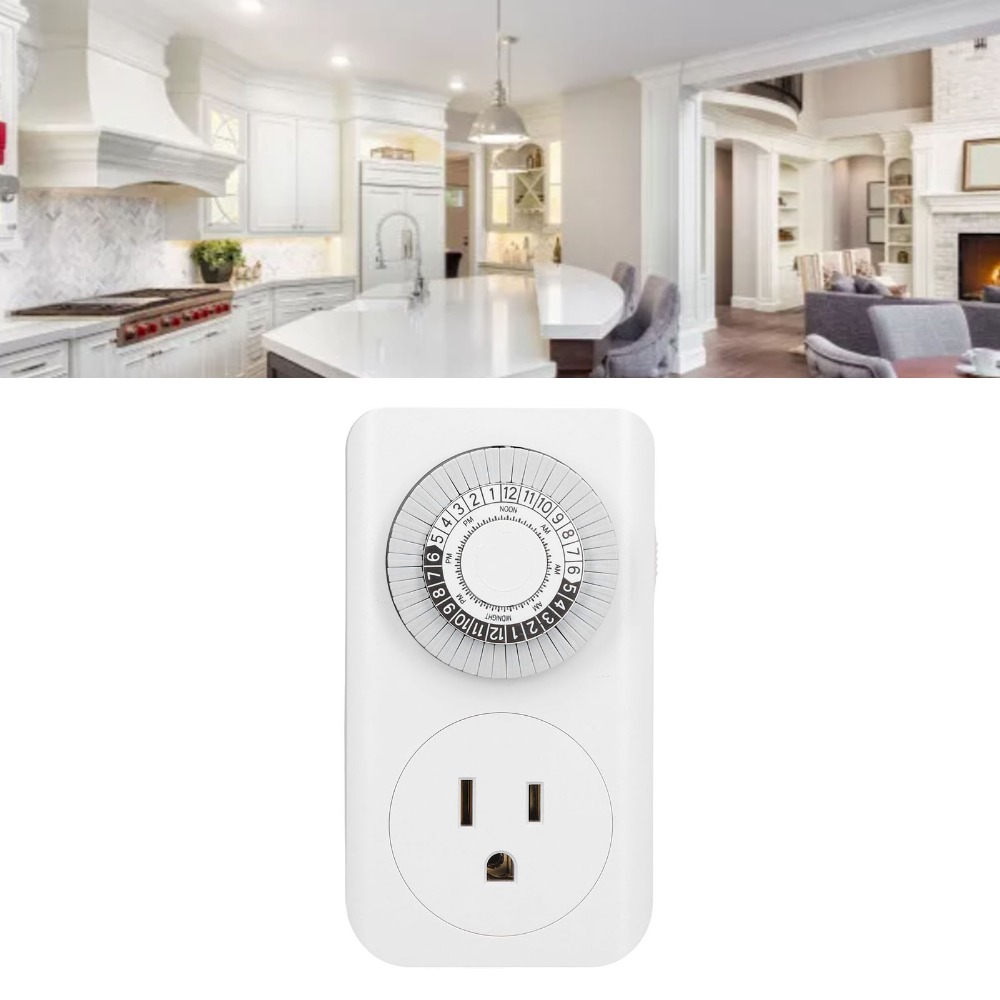 Durable Plastic Timer Socket US 125V Timing Power Controller ...
