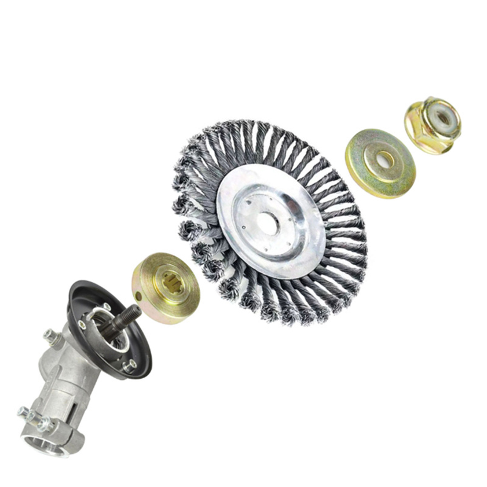 4Pcs/Set Easy Installation Stable Performance Universal Lawn Mower Parts Cutting Blade Accessories Nut Fixing Kit