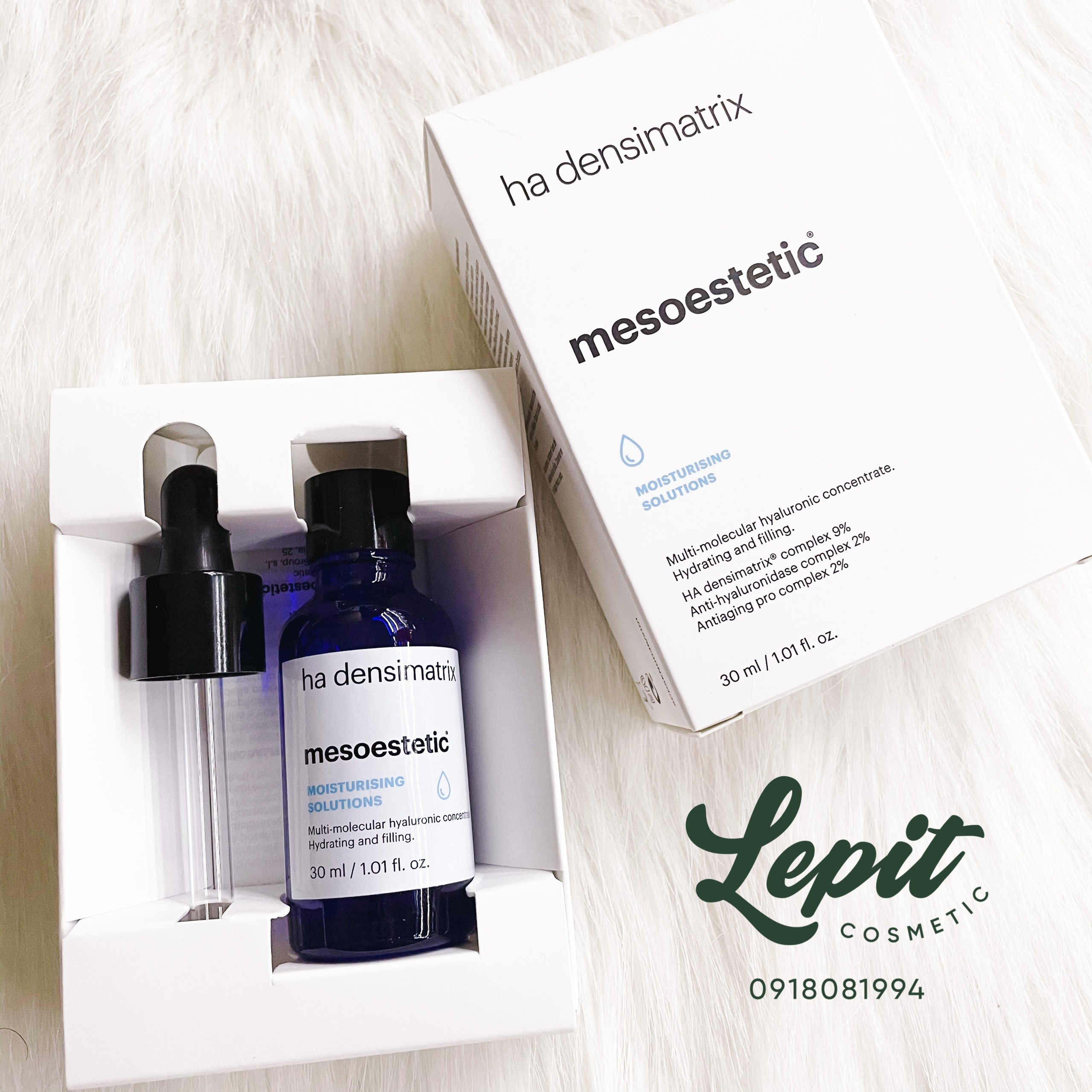 Serum Mesoestetic HA Densimatrix Dưỡng Ẩm, Trẻ Hóa Da 30ml - Lepit Cosmetic