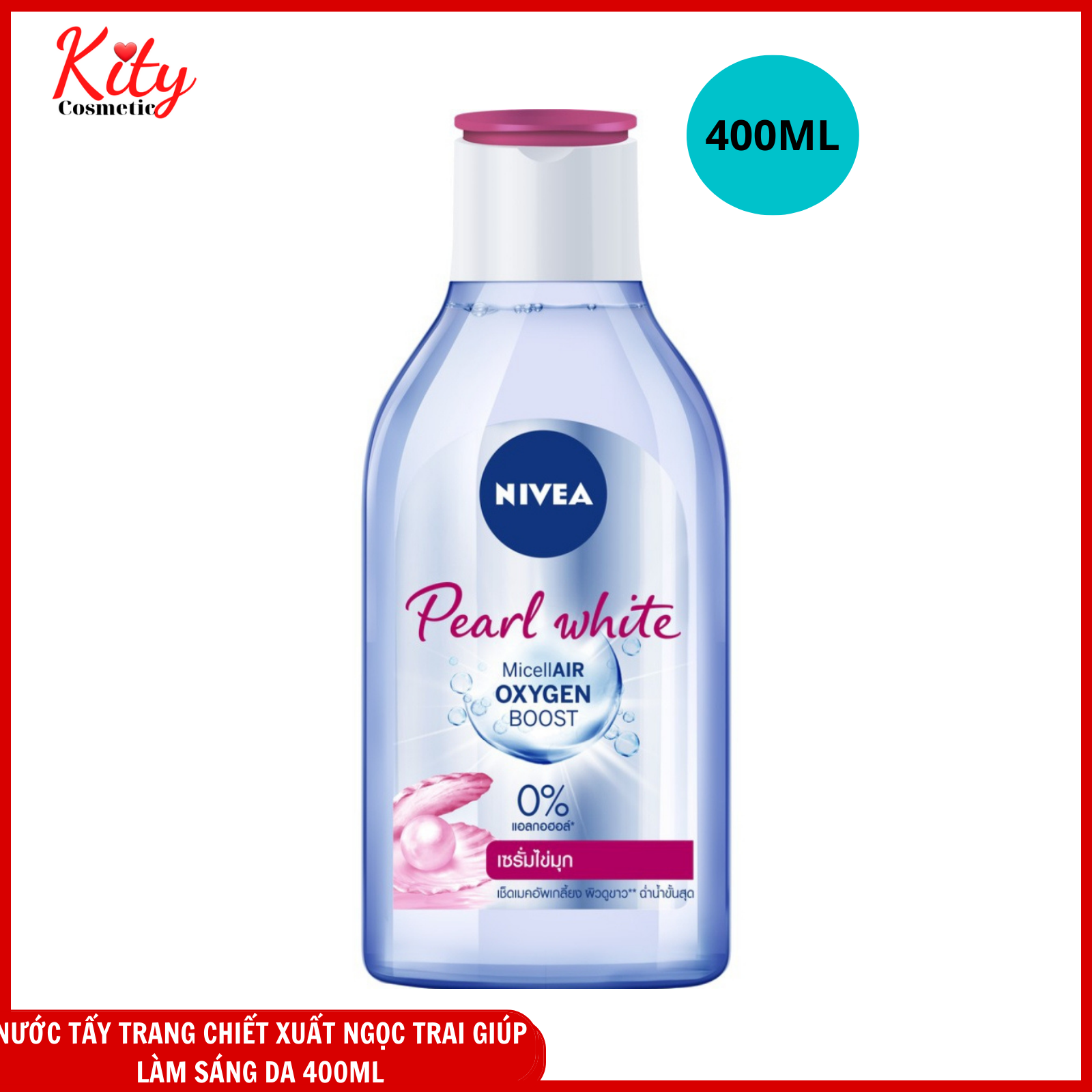 Nước tẩy trang NIVEA làm sáng da Pearl White Micellar Water