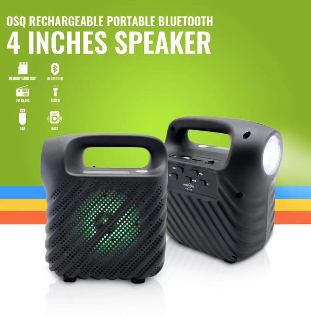 RICH&HL GTS1525 Rechargeable Portable 4inches Bluetooth Speaker